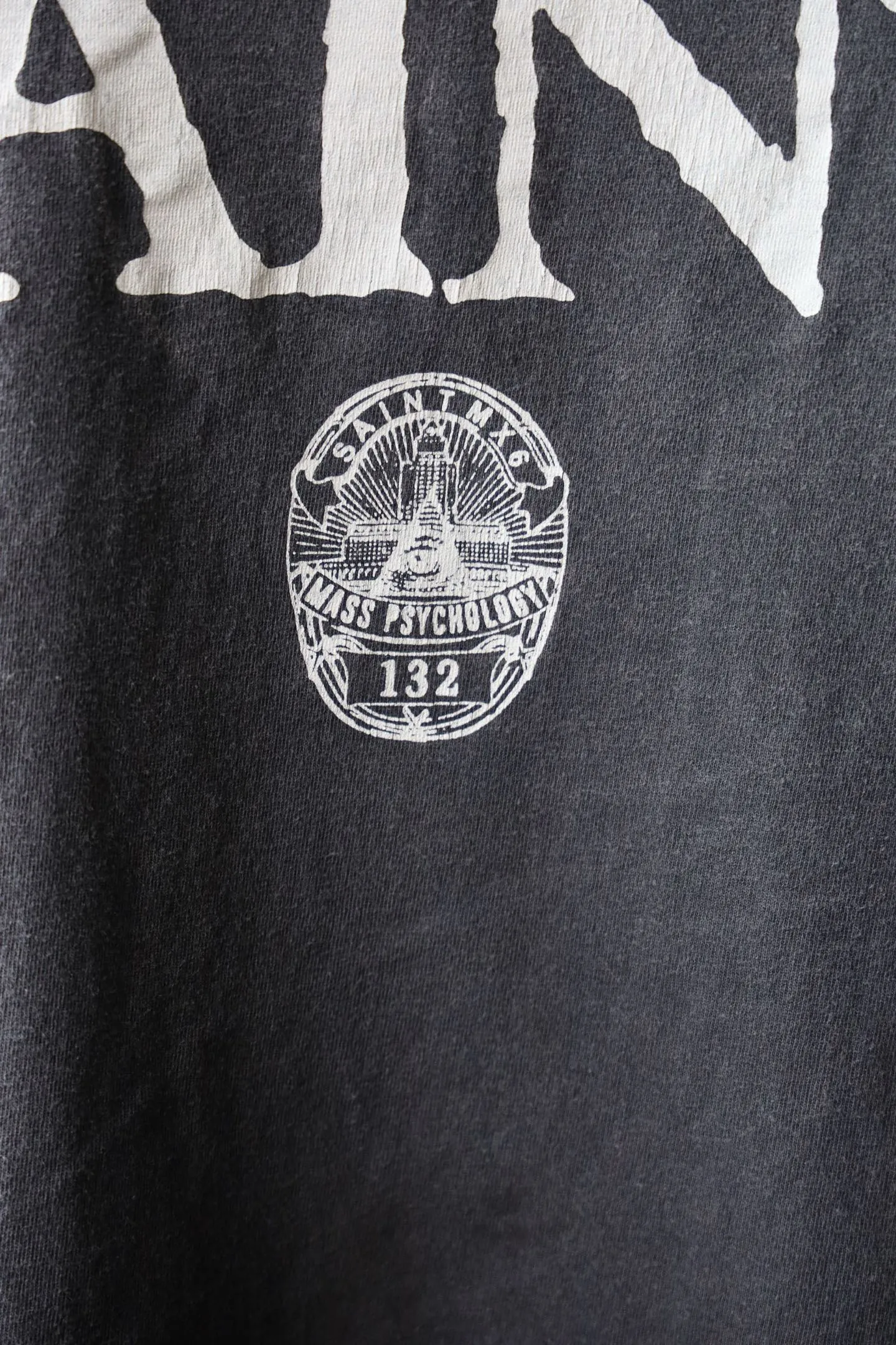 SAINT Mxxxxxx LOVE SAINT LS TEE/BLK LOVE SAINT Big Jesus washed and distressed long sleeves, washed black S-XL, cylindrical cloth Assute dyeing, heavy washing and water fading, pure hand-splashed ink holes, simulated natural fading and old effects, correct version, correct main mark/washed mark/angel anti-counterfeiting label, OEM by domestic top printing factory, top purchasing agent level